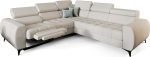 Γωνιακός καναπές Calyra II Relax Lthr-Κρεμ-Αριστερή