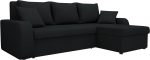 Γωνιακός καναπές Kris-Μαύρο