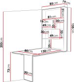 Αναδιπλούμενο τραπέζι Abi-Cashmere - Image 2