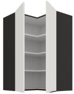 Κρεμαστό ντουλάπι γωνιακό Arianna 60x60 GN 90 2F-Λευκό - Image 2