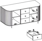 Μπουφές Ovelia 2D-Φυσικό - Image 6