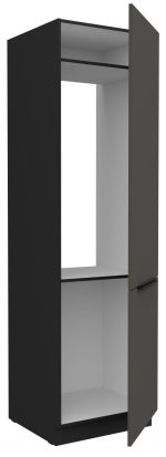 Επιδαπέδιο ντουλάπι Arianna 60 LO 210 2F-Γκρι - Image 2