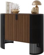 Μπουφές Fikoli-Καφέ - Μαύρο - Image 4