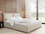 Επενδυμένο κρεβάτι Pirkun-140 x 200-Εκρού - Image 2