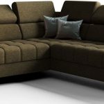 Γωνιακός καναπές Calyra Max-Λαδί-Δεξιά