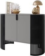 Μπουφές Fikoli-Γκρι - Μαύρο - Image 3