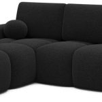 Γωνιακός Καναπές Vitalo-Μαύρο-Αριστερή