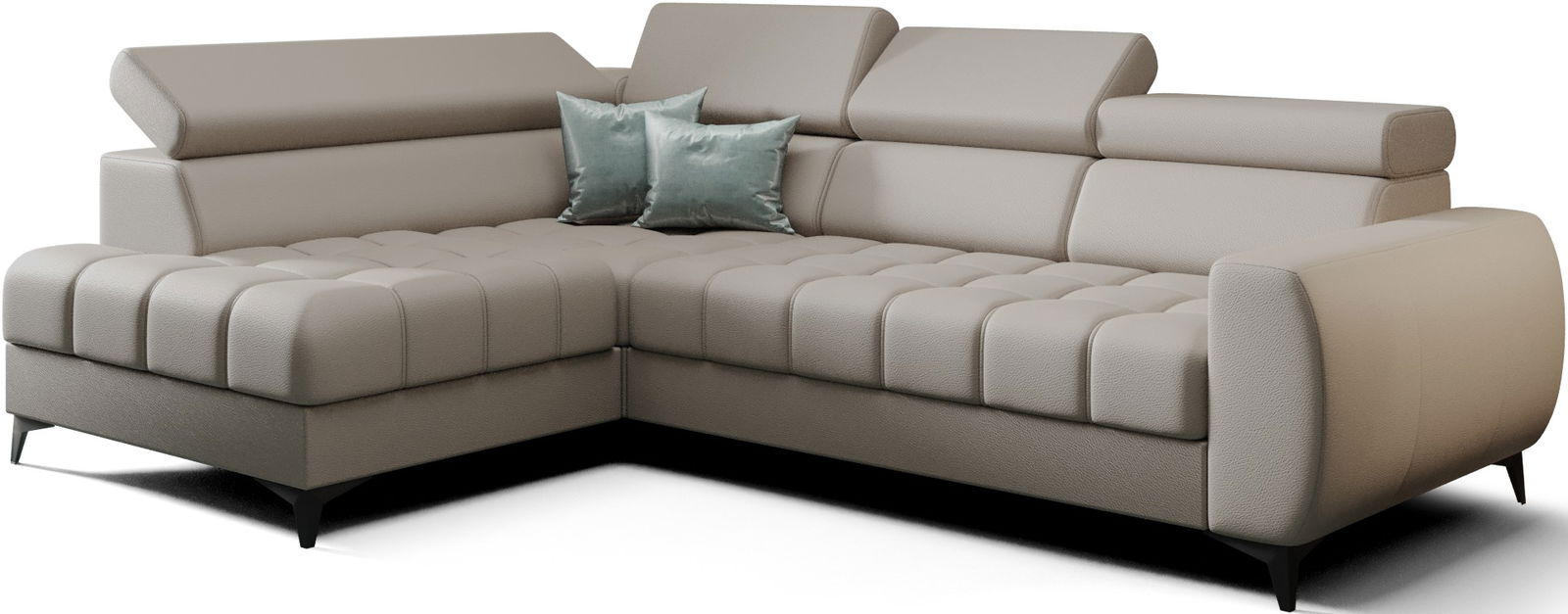 va8l5odmlsgysz1q7jv7on9qh8r4 Γωνιακός καναπές Calyra Mini Lthr-Γκρεζ-Αριστερή - Image 1