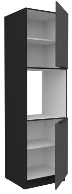 Επιδαπέδιο ντουλάπι Arianna 60 DP 210 2F-Γκρι - Image 2