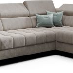 Γωνιακός καναπές Calyra Mini-Δεξιά-Μπεζ
