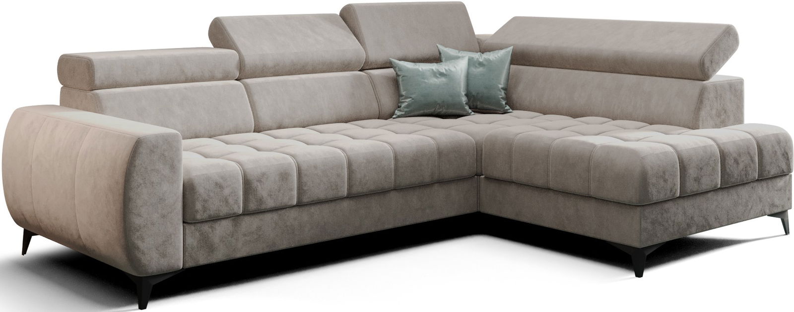 w01i8pm5mzowymxnoedx40qerrtm Γωνιακός καναπές Calyra Mini-Δεξιά-Μπεζ - Image 1