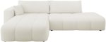 Γωνιακός Καναπές Furyn Otwarty-Αριστερή-Κρεμ