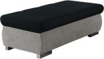 Πουφ Bangkok Plus-Μαύρο - Γκρι