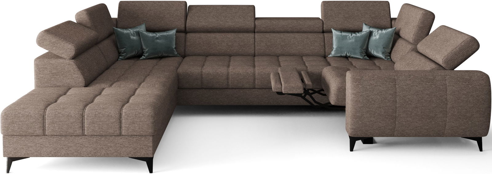 wo229s0iq054z3jhufh110llvnnl Γωνιακός καναπές Calyra Max I Relax-Καφέ-Αριστερή - Image 1