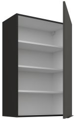 Κρεμαστό ντουλάπι Arianna 60 G 90 1F-Γκρι - Image 2