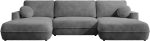 Γωνιακός Καναπές Fuego U-Ανθρακί - Image 4