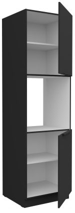 Επιδαπέδιο ντουλάπι Arianna 60 DP 210 2F-Μαύρο