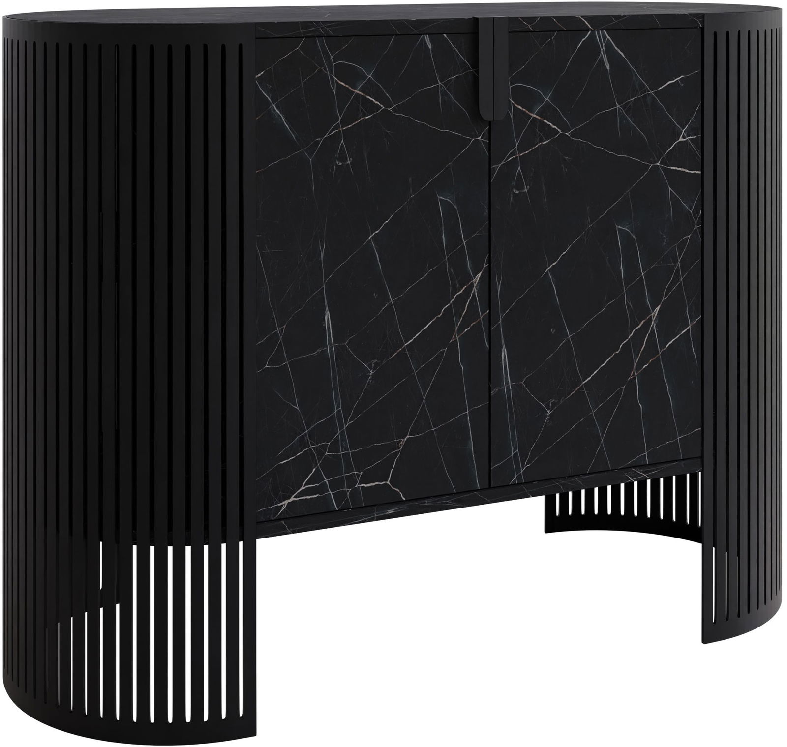 xjn0m20dl139ukrmsmn0xyfkehdh Μπουφές Fikoli-Μαύρο Μάρμαρο - Image 1