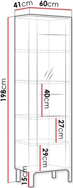 Βιτρίνα Malumi ML04 - Image 3