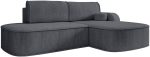 Γωνιακός Καναπές Koro-Δεξιά-Ανθρακί