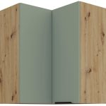 Κρεμαστό ντουλάπι γωνιακό Arianna 60x60 GN 72 2F-Φυστικί