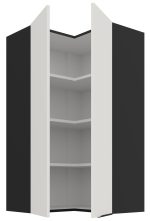 Κρεμαστό ντουλάπι γωνιακό Arianna 60x60 GN 108 2F-Λευκό - Image 2