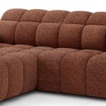 Γωνιακός καναπές Comfora-Κεραμιδί-Αριστερή