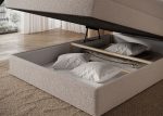 Επενδυμένο κρεβάτι Padion-Μπεζ-140 x 200 - Image 5