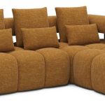 Γωνιακός Καναπές Velly-Μουσταρδί-Δεξιά