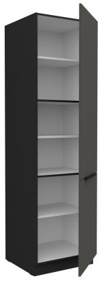 Επιδαπέδιο ντουλάπι Arianna 60 DK 210 2F-Γκρι - Image 2