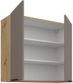 Κρεμαστό ντουλάπι Arianna 80 G 72 2F-Γκρέζ - Image 2