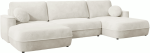 Γωνιακός Καναπές Fuego U-Λευκό