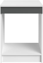 Επιδαπέδιο ντουλάπι φούρνου Jeden 60-Γκρι Γυαλιστερό - Λευκό - Image 2