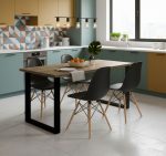 Τραπέζι Kingsale-185 x 67-Φυσικό σκούρο - Image 2