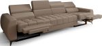 Καναπές Calyra Relax Lthr Τετραθέσιος-Καφέ