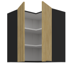 Κρεμαστό ντουλάπι γωνιακό Monar 60x60 GN 72 2F - Image 2