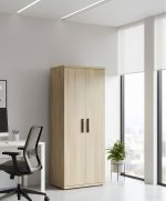 Ντουλάπα γραφείου Marbrand ψηλή-Fusiko-Mavro - Image 2