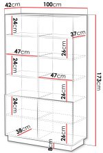 Βιβλιοθήκη Liverti 2D-Cashmere - Image 3