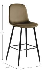 Σκαμπό μπαρ Farenor-Kafe - Image 3