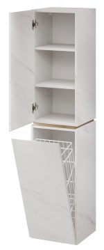 Κρεμαστή στήλη μπάνιου Dalmo III-Λευκό Μάρμαρο - Image 2