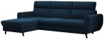 Γωνιακός Καναπές Torro Mini-Αριστερή-Μπλε Σκούρο