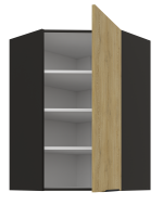 Κρεμαστό ντουλάπι γωνιακό Monar 60x60 GN 90 1F - Image 2