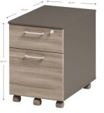 Συρταριέρα Drawix-Γκρί Σκούρο - Καφέ - Image 3