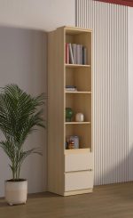 Βιβλιοθήκη Raton Slim II-Φυσικό – Μπεζ - Image 2