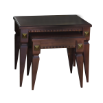 Σετ Τραπεζάκια από Οξιά με Κλασικό Σχέδιο