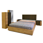 Σετ Κρεβατοκάμαρας Μοντέρνου Σχεδιασμού με Κρεβάτι, Κομοδίνα & Συρταριέρα