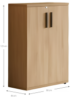 Ντουλάπα γραφείου Marbrand-Fusiko-Mavro - Image 3