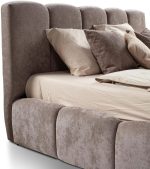 Επενδυμένο κρεβάτι  Poni-160 x 200-Μόκα - Image 5