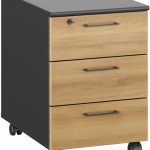 Συρταριέρα Τροχήλατη Drawzy-Φυσικό – Ανθρακί