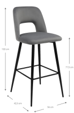 Σκαμπό μπαρ Pawel-Gkri - Image 3